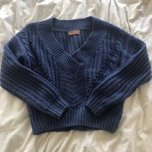urban outfitters blue knit sweater size xs